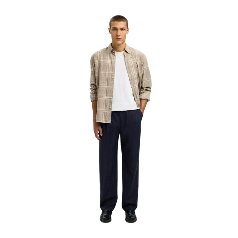 S/Homme Reg Noah Mix Bdwn Ls Shirt Camp